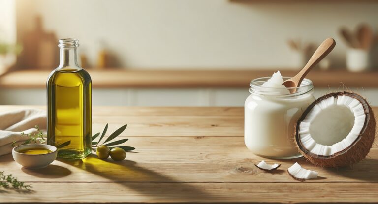 comparativa aceite de oliva vs aceite de coco